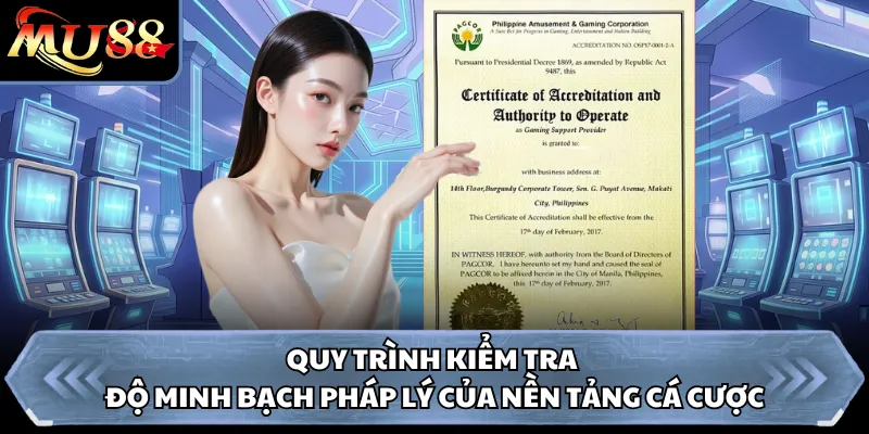 Quy trình kiểm tra độ minh bạch pháp lý của nền tảng cá cược 