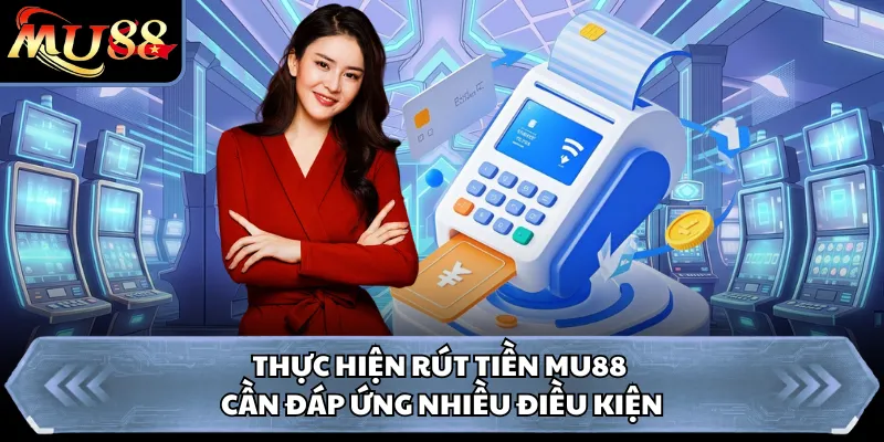 Thực hiện rút tiền MU88 cần đáp ứng nhiều điều kiện
